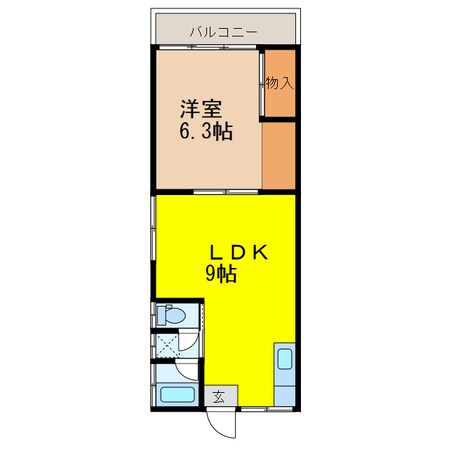 久原コーポラスの物件間取画像